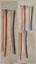 GENUINE LEATHER women's BELTS including HARLEY DAVIDSON, VINEYARD VINES, NORDSTROM,LUCKY BRAND,
