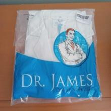NEW Dr. James Unisex White Polycotton Lab Coat M