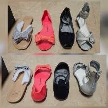 FUN COLLECTION OF LADIES FLATS INCLUDING NEW with shimmery bows