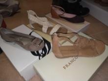 (4) Pairs of Ladies sz 6/6.5) Flats including New Franco Sarto