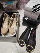 PAIR of $175 SCOOP flats, never worn. plus
