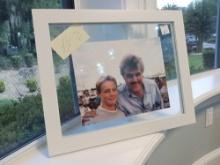 Jay Leno framed photo and autographed card