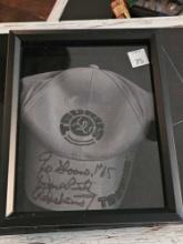 Dave Butz Washington Redskin framed Autographed Taurus hat