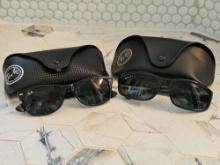 2 pairs Ray-Ban glasses in cases