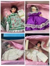 (4) Madame Alexander Dolls, Including Melanie and (3) "Scarlet" Dolls Gone With The Wind