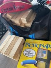 FUN AND GAMES, NEW PICTIONARY, JENGA WITH CASE