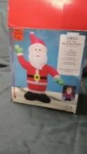 INFLATABLE SANTA, 8 ft, WITH DISCO LIGHTS