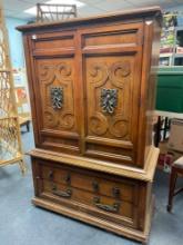 Vintage Clothing Armoire by Modernage