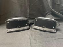 PAIR OF SHARP DIGITAL ALARMS CLOCKS with nightlight