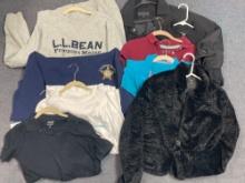 Clothing Grouping of shirts, jackets, Aeropostale, LL Bean, Old Navy