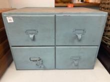 Vintage 4 Drawer Desktop Drawer Cabinet