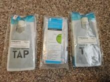 3- new packaged TAP Easy collapsible water bottles