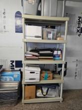 5 Tier Plastic Shelf unit