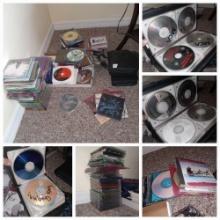 Huge Lot of Mixed Media Cds and Dvds, some new jewel cases and sleeves