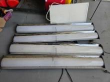 4 plus 1 electric plug in shop lights on the