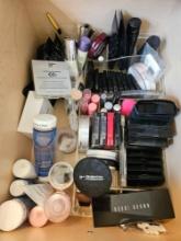 CONTENTS OF MAKEUP DRAWER INCLUDING BOBBY BROWN, LANCOMESOME NEW
