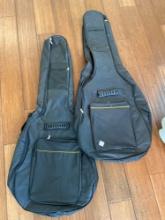 2 soft padded guitar cases