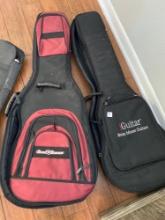 2 nice padded guitar cases including Brian Moore Guitars