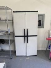 Enviro elements plastic 5 shelf storage cabinet