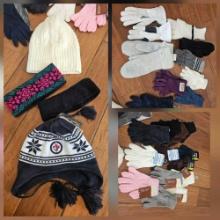 GLOVES GALORE,MITTENS AND HATS