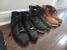 (3) Harley Davidson Riding Boots, Sz 11
