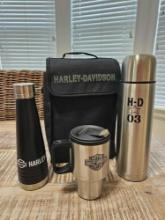 HARLEY DAVIDSON, THERMOS, COFFEE, MUG AND TUMBLR IN REFRIGERATOR BAG