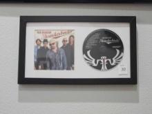 The Fabulous Thunderbirds autographed and framed cd wall decor