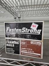 Box of Fasten Strong Bright Framing Nails
