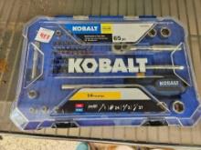 Kobalt 65-Piece Standard (SAE) and Metric Combination Polished Chrome Mechanics Tool Set.