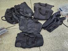 Big collection of zip bags, Harley Davidson, and inslulated.