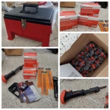 RAMSET TRIGGERSHOT 0.22 Caliber Powder Actuated Tool with Lots of Drive Pins and Washers!
