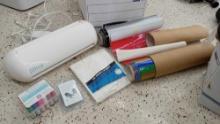 Silhouette Portrait 2 electronic cutting machine, crafting accessories: vinyl rolls, sketch pens,