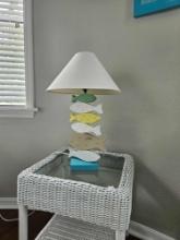 Beachy Fish Table Lamp. ITEM IS LOCATED UPSTAIRS.