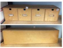 4 Drawer Wooden Craft Storage Box