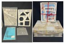 Crafting Group including various tools used in quilting & "Hoop-Frames" from Easy Street Crafts