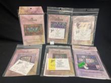 Collection of Quilting patterns, specifically from the "Petals of My Heart" series by The Stitch-N