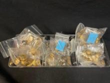 Sectioned Tray with Vintage Gold-tone and More Buttons for your perusal