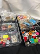 Great Mix of Creative and Colorful Craft Buttons! "StarBrights" "Animals" "Citrus" Labeled