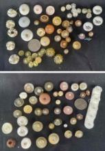 Beautiful Group of Various Styles and Colors Vintage Buttons, Unique and Fun