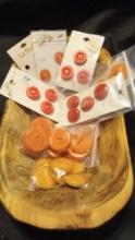 Vintage Le Chic, La Mode, plastic buttons on their original cards.
