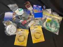 LBS OF CRAFT BEADS, JEWELRY NECKLACES, SUPPLIES