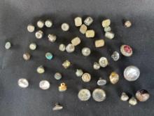 Mixed Vintage/Antique? Small Button including Studded
