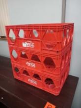 3 vintage Coca-Cola Florida Stacking crates