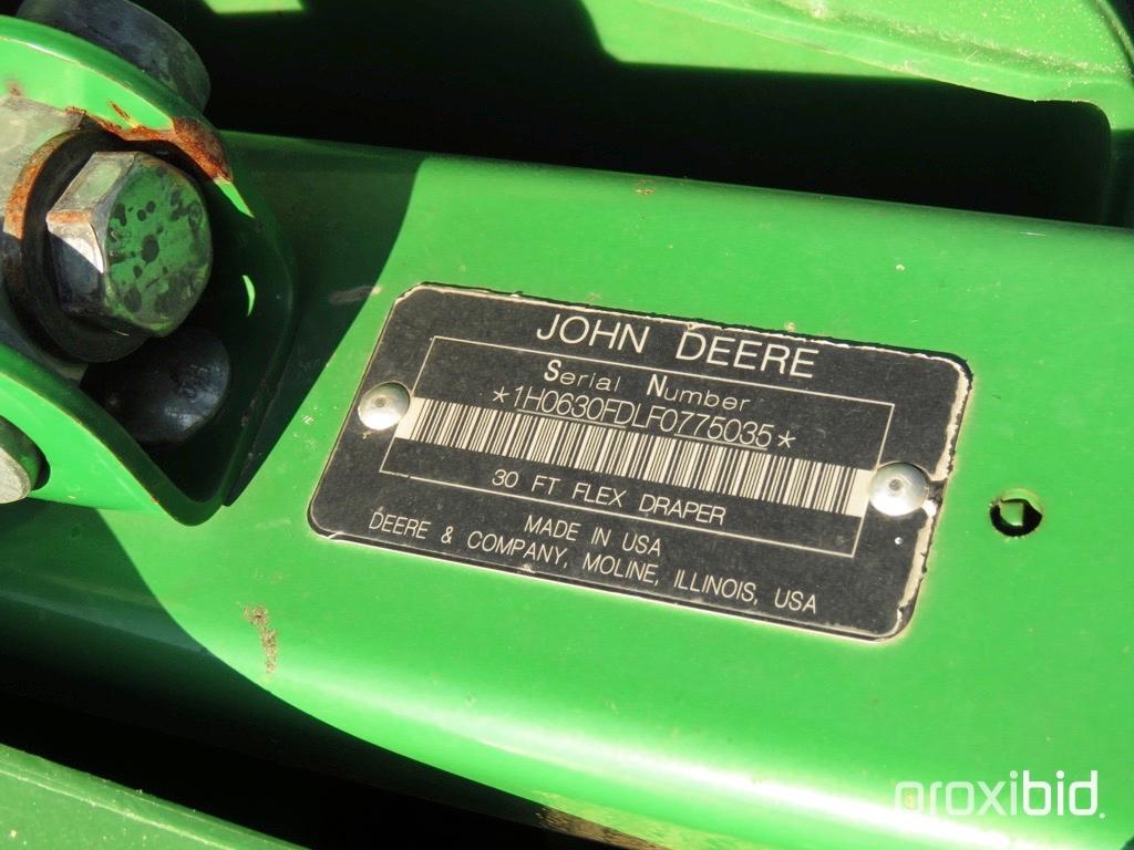 630 JD flex draper, SN 775035