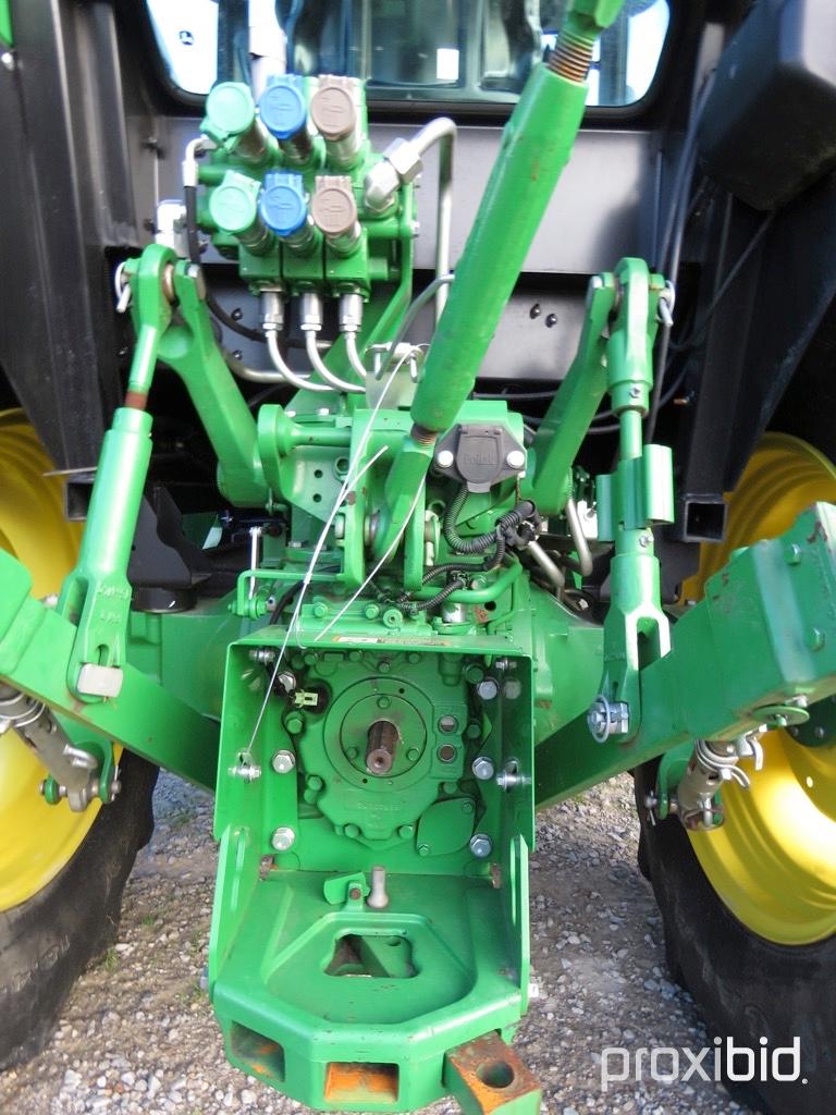 JOHN DEERE 5100E TRACTOR, 101HP, CAB, MFWD, W/H260 LOADER, SN 1LV5100EKGG400830, 568 HRS.
