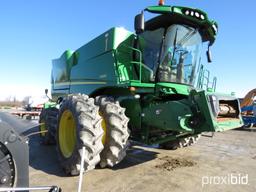 S690 JD combine, 520/85R42 R2 duals, 710/65R26 rear, 4 wh., prem. cab, 260 screen, Pro Drive, Contou