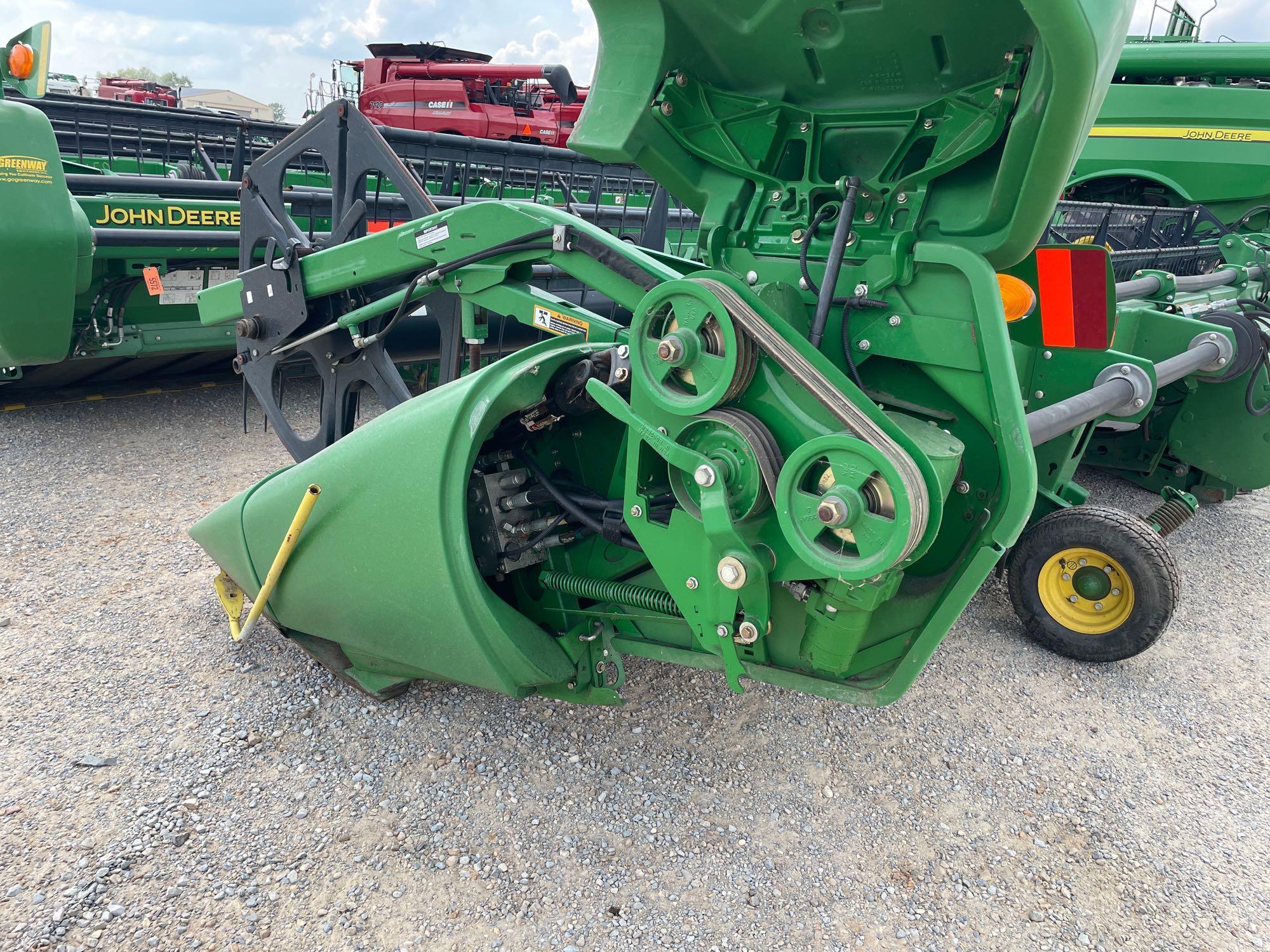 635D JOHN DEERE DRAPER PLATFORM, 2013 YR.