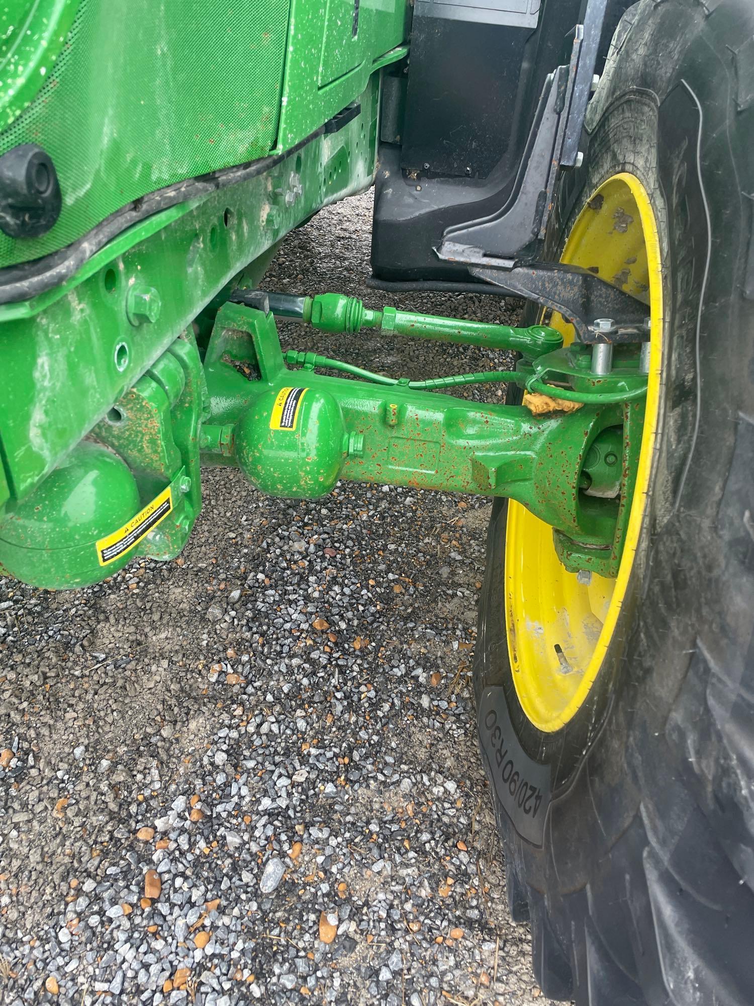 6155R JOHN DEERE TRACTOR, MFWD