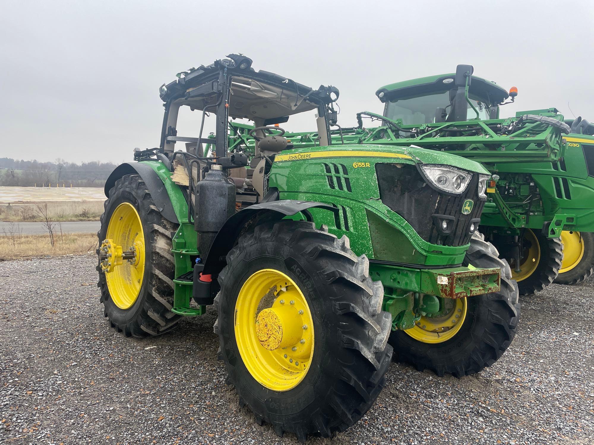 6155R JOHN DEERE TRACTOR, MFWD
