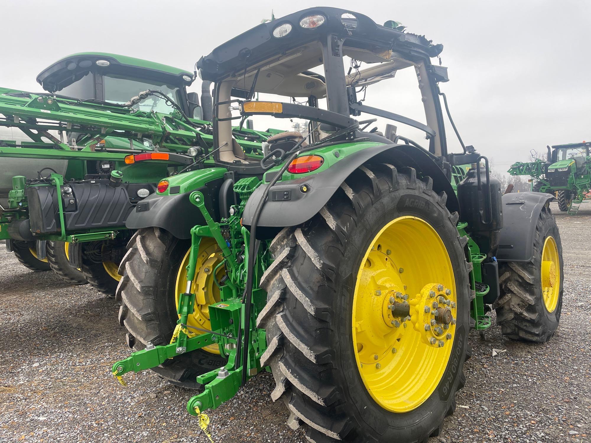 6155R JOHN DEERE TRACTOR, MFWD